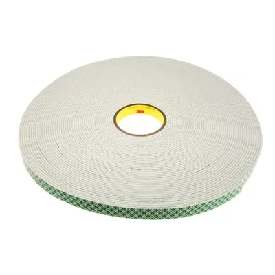 3M SCOTCH 4008, 4008 White Foam Tape, 19.0mm x 33.0m, 3.20mm Thick