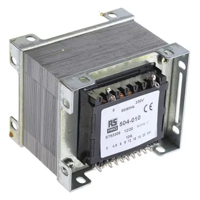 RS PRO 240VA 1 Output Chassis Mounting Transformer, 4.5V ac, IEC 61558-2-6