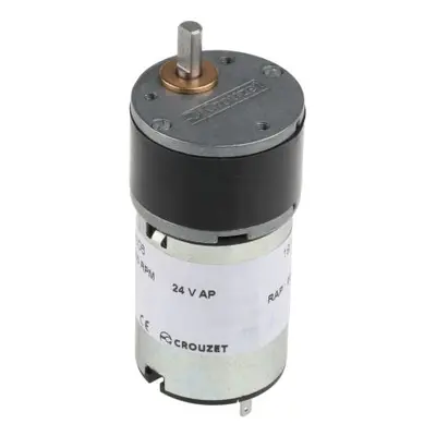 Crouzet Brushed Geared DC Geared Motor, 3 W, 24 V dc, 50 Ncm, 45 rpm, 5mm Shaft Diameter