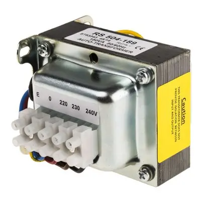 RS PRO 150VA Enclosed Autotransformer, 220 V ac, 230 V ac, 240 V ac Primary, 115V ac Secondary