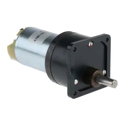 RS PRO Brushed Geared DC Geared Motor, 12 V dc, 20 Ncm, 80 rpm, 6mm Shaft Diameter