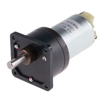 RS PRO Brushed Geared DC Geared Motor, 12 V dc, 10 Ncm, 155 rpm, 6mm Shaft Diameter