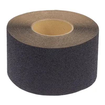 RS PRO Black Polyethylene 18.3m Hazard Tape, 0.05mm Thickness