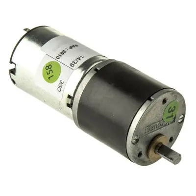 Crouzet Brushed Geared DC Geared Motor, 3 W, 12 V dc, 50 Ncm, 1.5 rpm, 5mm Shaft Diameter