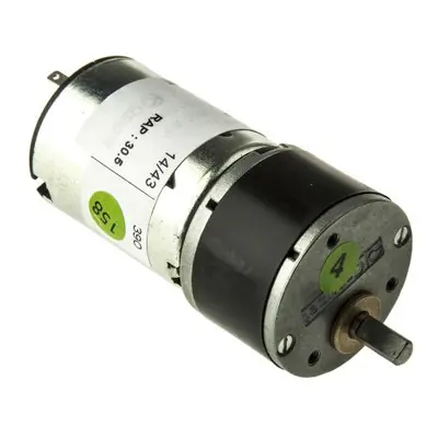 Crouzet Brushed Geared DC Geared Motor, 3 W, 12 V dc, 50 Ncm, 140 rpm, 5mm Shaft Diameter