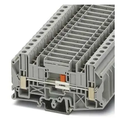 Phoenix Contact UT Series UT 6-T/SP Terminal Block Connector, 2-Way, 41A, 0.2 → 10 mm² Wire, Scr