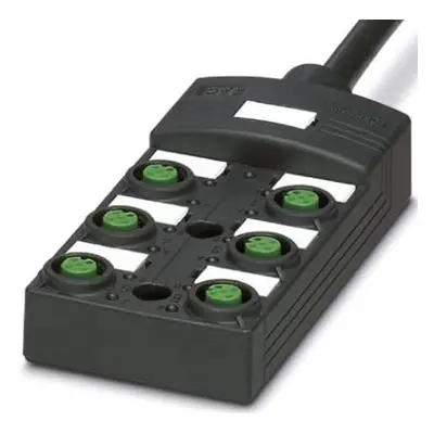 Phoenix Contact SACB Series Sensor Box, M12, 5m cable, 4 way, 6 port