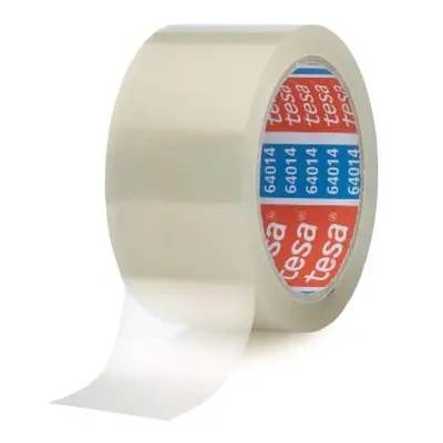 Tesa 64014 Transparent Packing Tape, 66m x 50mm