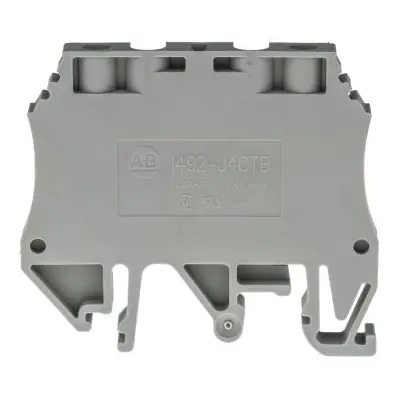 Allen Bradley 1492 Series Screw Terminal, 2-Way, 8A, 26 → 10 AWG Wire, Screw Cage Termination