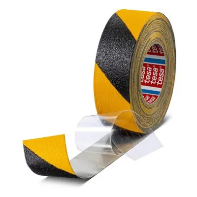 Tesa Black, Yellow Aluminium Foil 18m Adhesive Anti-slip Tape, 0.75mm Thickness