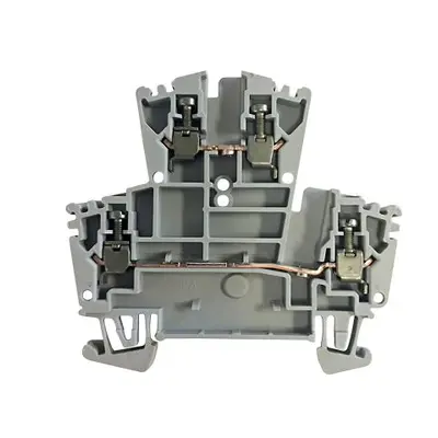 Allen Bradley 1492 Series Screw Terminal, 4-Way, 24A, 22 → 12 AWG Wire, Screw Cage Termination