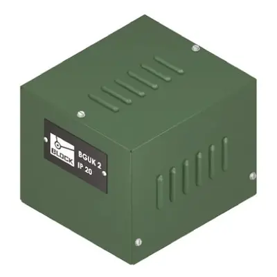 Block Blue Steel Power Supply Case, IP20, 130 x 140 x 170mm