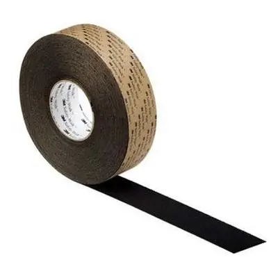 3M Black PVC 20m Hazard Tape, 1mm Thickness