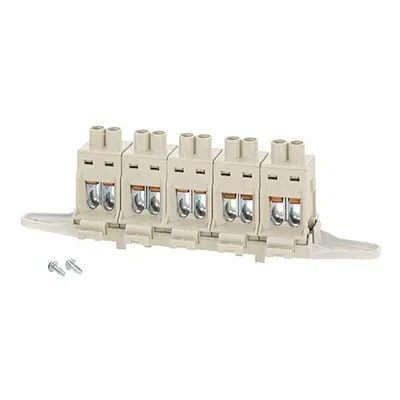 HENSEL DK Series Non-Fused Terminal Block, 5-Way, 102A, 6 → 35 mm² Wire, Screw Down Termination