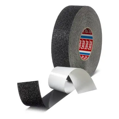 Tesa Black PVC Film 50m Adhesive Anti-slip Tape, 1.365mm Thickness