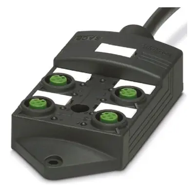 Phoenix Contact SACB Series Sensor Box, M12, 5m cable, 5 way, 4 port