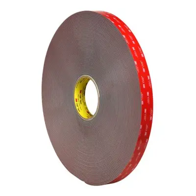 3M 4991, 700007 Grey Foam Tape, 25.0mm x 16.50m, 2.30mm Thick