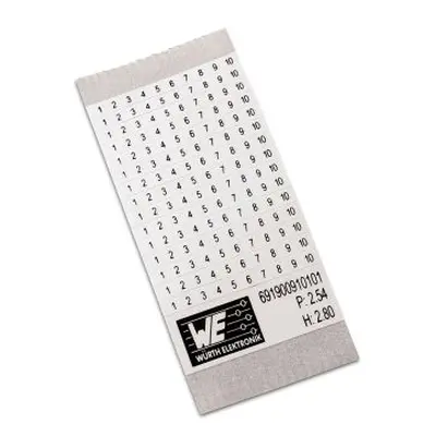 Wurth Elektronik, WR-TBL Adhesive Marker Card for use with Terminal Blocks