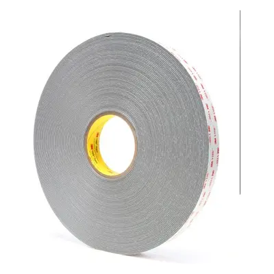 3M 4956, 700007 Grey Foam Tape, 19.0mm x 33.0m, 1.60mm Thick