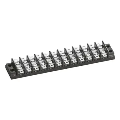 Sato Parts Non-Fused Terminal Block, 12-Way, 6A, Screw Down Termination