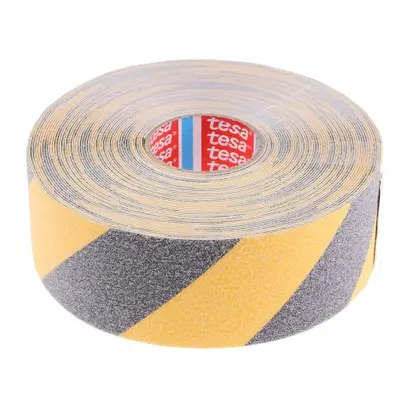 Tesa Black/Yellow PVC 15m Anti-slip Hazard Tape, 0.81mm Thickness