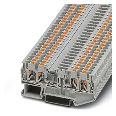 Phoenix Contact PTC Series PTC 2, 5-QUATTRO-TG Feed Through Terminal Block, 4-Way, 20A, 26 → 12 