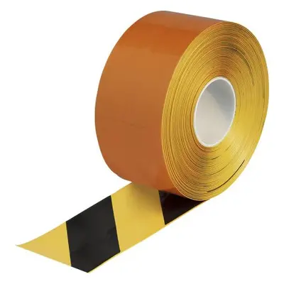 Brady Black/Yellow Vinyl 30.48m Lane Marking Tape, 1.27mm Thickness