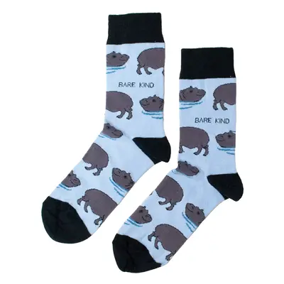 Save the Hippos Bamboo Socks | UK Adult 7-11