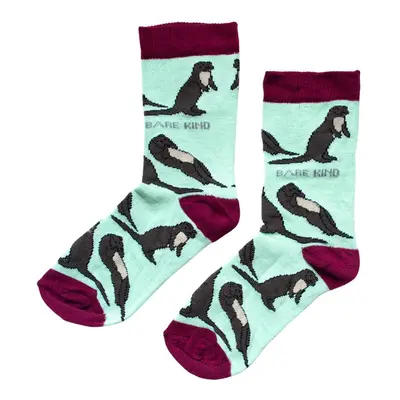 Save the Otters Bamboo Socks for Kids | UK Kids 9-12 | Age 6-8 yrs