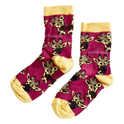 Save the Giraffes Bamboo Socks for Kids | UK Kids 6-9 | Age 3-5 yrs