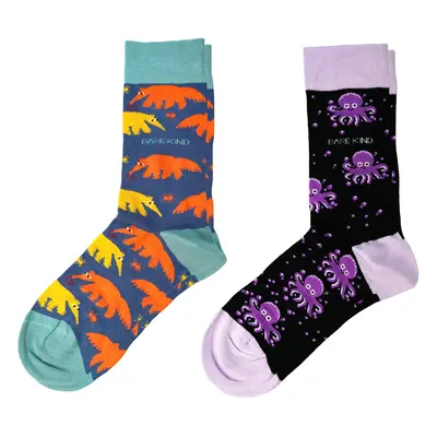 Funky Bundle of 2 Bamboo Sock Set | UK Adult 4-7