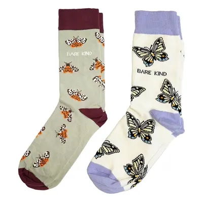 Winged Insects 2 Pack Bamboo Sock Set | UK Adult 4-7