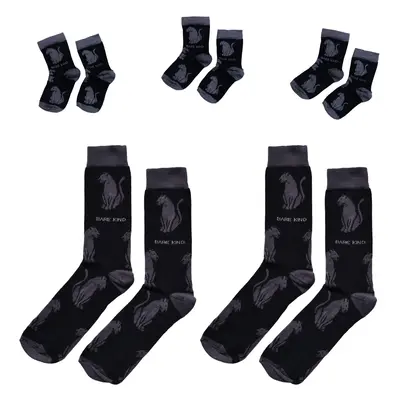 Matching Family Black Panther Socks | UK Kids 6-9 | Age 3-5 yrs