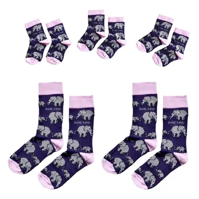 Matching Family Elephant Socks | UK Kids 6-9 | Age 3-5 yrs