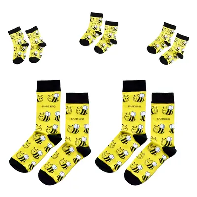 Matching Family Bee Socks | UK Kids 6-9 | Age 3-5 yrs