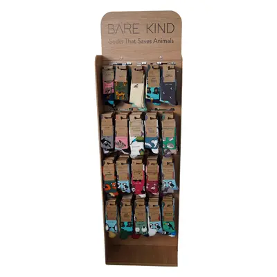 Floor Standing Double Sided 480 Pairs Sock Display Unit | POS |