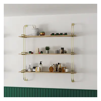 3-Tier Luxury Floating Shelves Wall Shelf in MDF Wall Mounted Shelves