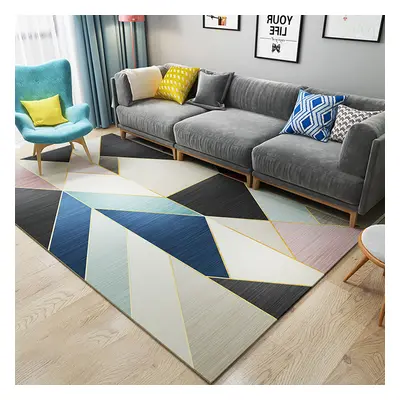 1800mm x 2700mm Modern Gradient Geometric Multi-colored Rectangle Area Rug