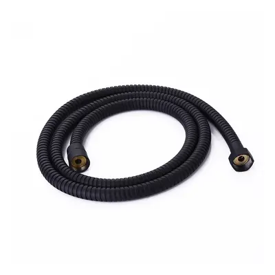 Stainless Steel 1500mm Matte Black Hand Shower Flexible Hose with NPT1/2" Connection