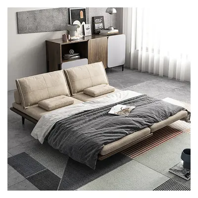 Full Size Daybed Futon Bed Cotton & Linen Convertible Sofa Bed