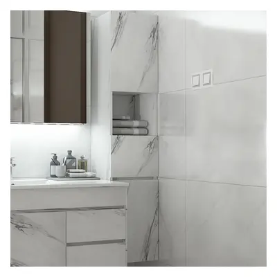 Modern Bathroom Cabinet with Drawers Wall Mounted Bathroom Cabinet with Doors with Shelf