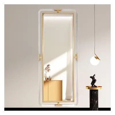 1200mm Modern Gold Full Length Large Long Wall Mirror Decor Acrylic & Metal Frame