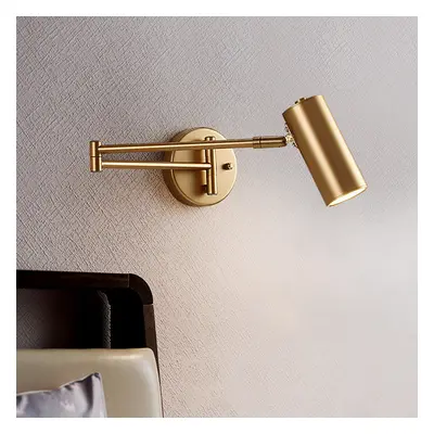 Gold Modern Swing Arm Indoor Wall Sconce 1 Light