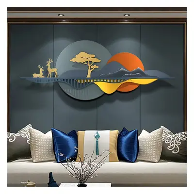 Modern 3D Unique Metal Nature Landscape Wall Decor Art for Living Room Bedroom