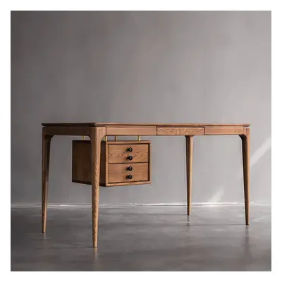 Mid-century Style Walnut Ash Wood Writing Desk Home Office Desk with 3 Drawers Office Furniture 