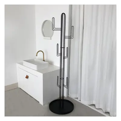 1800mm Clothing Stand Bedroom Hallway Coat Stand Freestanding Cactus Hall Tree in Black