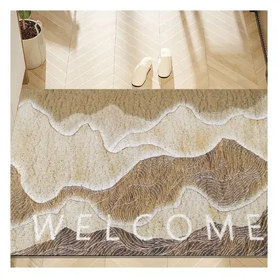 600mm x 900mm Natural Scenery Morden Novelty Non-slip Front Door Mat PVC Entryway Rug