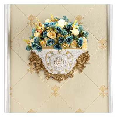 Shinely 285mm European Retro Resin Wall Mount Flower Vase Decor Art Living Dining Room