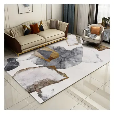 890mm x 1510mm Art Deco Faux Cashmere Area Rug with Abstract Pattern Decorative Carpet