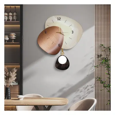 600mm Abstract Geometric Silent Wall Clock Modern Decor Art Living Room Bedroom